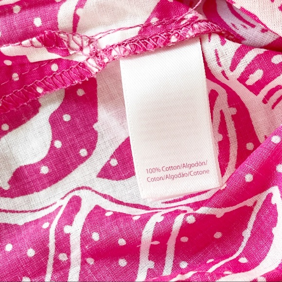 NEW Lilly Pulitzer Pink Shell Print Clammies & Jammies Nightshirt Dress Size S - Picture 10 of 10